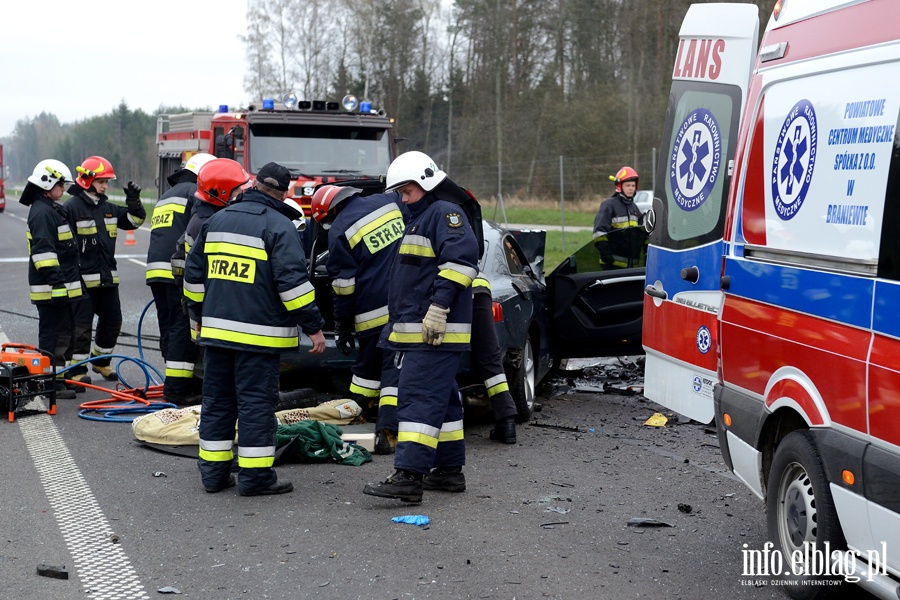 Tragiczny wypadek na S22. Trzy osoby nie yj, dwie s ranne, fot. 8