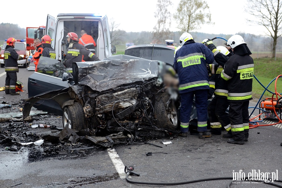 Tragiczny wypadek na S22. Trzy osoby nie yj, dwie s ranne, fot. 10