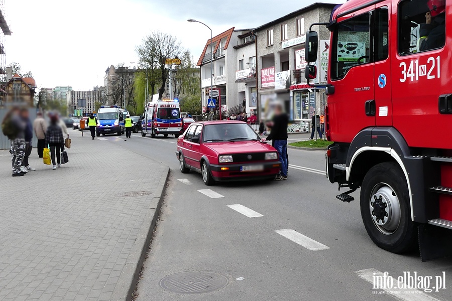 eromskiego: potrcenie na przejciu dla pieszych. Starszy mczyzna przewieziony do szpitala, fot. 1