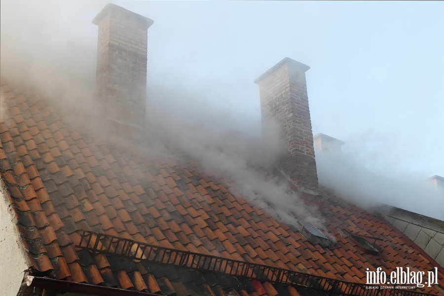 Kamienna: poar w mieszkaniu na pierwszym pitrze. Jedna osoba przewieziona do szpitala, fot. 3