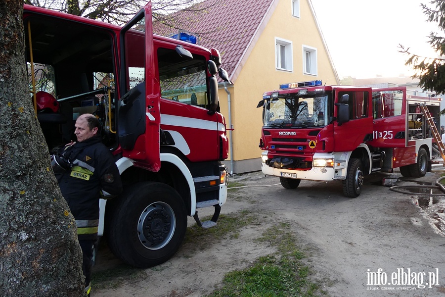 Kamienna: poar w mieszkaniu na pierwszym pitrze. Jedna osoba przewieziona do szpitala, fot. 17