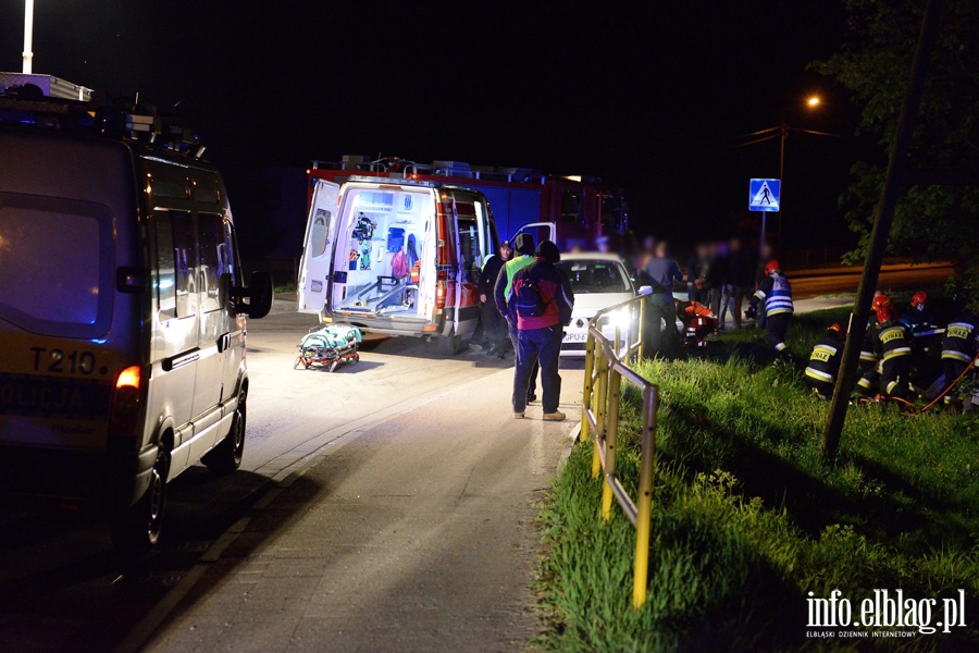 Wypadek w Gronowie Grnym. Pi osb rannych, kierowca prawdopodobnie pijany!, fot. 1