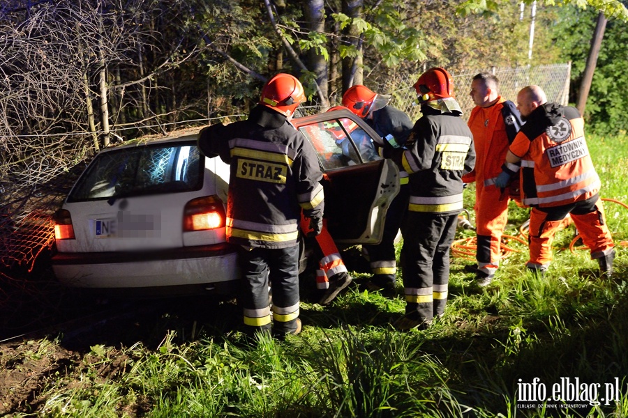 Wypadek w Gronowie Grnym. Pi osb rannych, kierowca prawdopodobnie pijany!, fot. 5