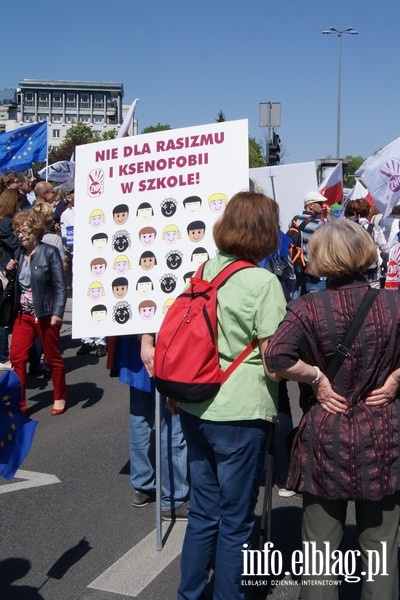 Elblanie podczas stoecznego przemarszu KOD "Jestemy i bdziemy w Europie!", fot. 3