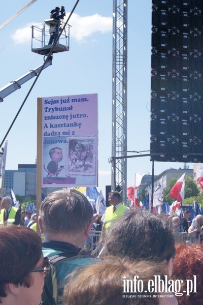 Elblanie podczas stoecznego przemarszu KOD "Jestemy i bdziemy w Europie!", fot. 14