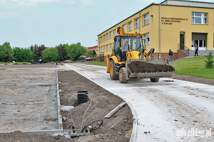 Budowa boiska LA przy SP 15 ulica Modlinska , fot. 8