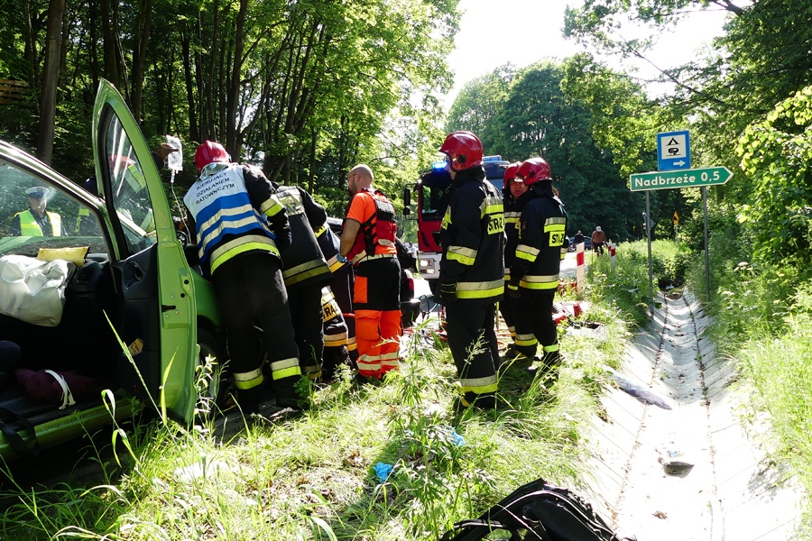 miertelny wypadek na drodze nr 503. Jedna osoba zmara w szpitalu, fot. 13