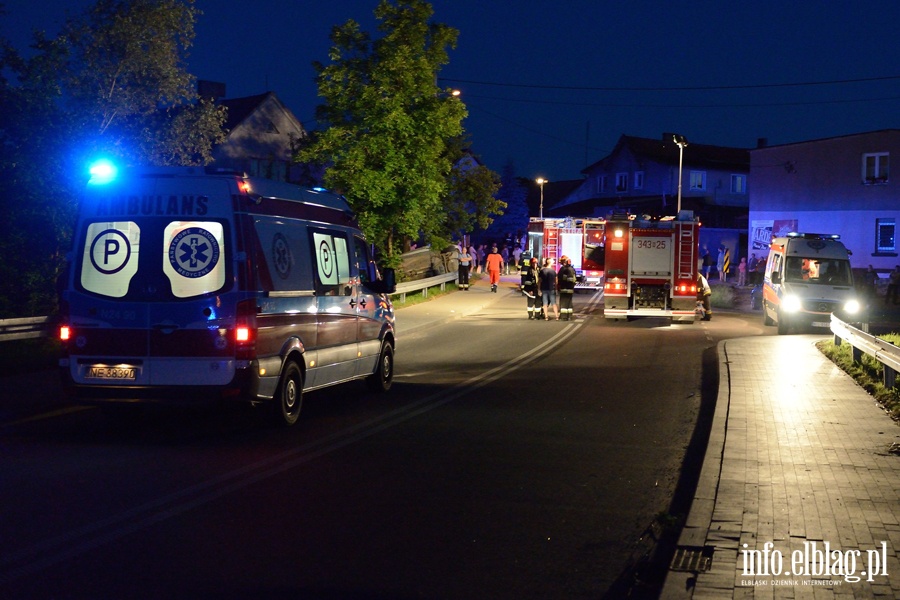 Wypadek w Jelonkach. Cztery osoby ranne, wszystkie prawdopodobnie pijane, fot. 1