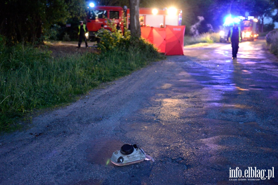 miertelny wypadek w Kamienniku Wielkim po uderzeniu autem w drzewo, fot. 14