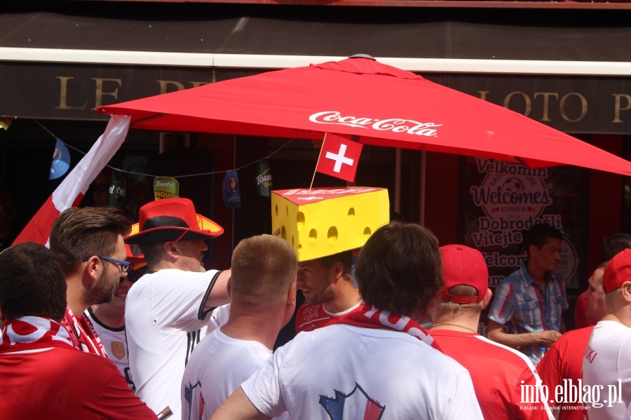 Fotoreportaż z meczu Polska - Szwajcaria w Saint Etienne na EURO 2016, fot. 2