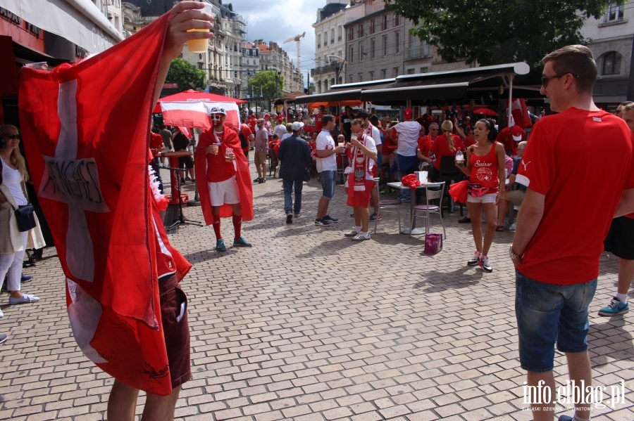 Fotoreporta z meczu Polska - Szwajcaria w Saint Etienne na EURO 2016, fot. 7