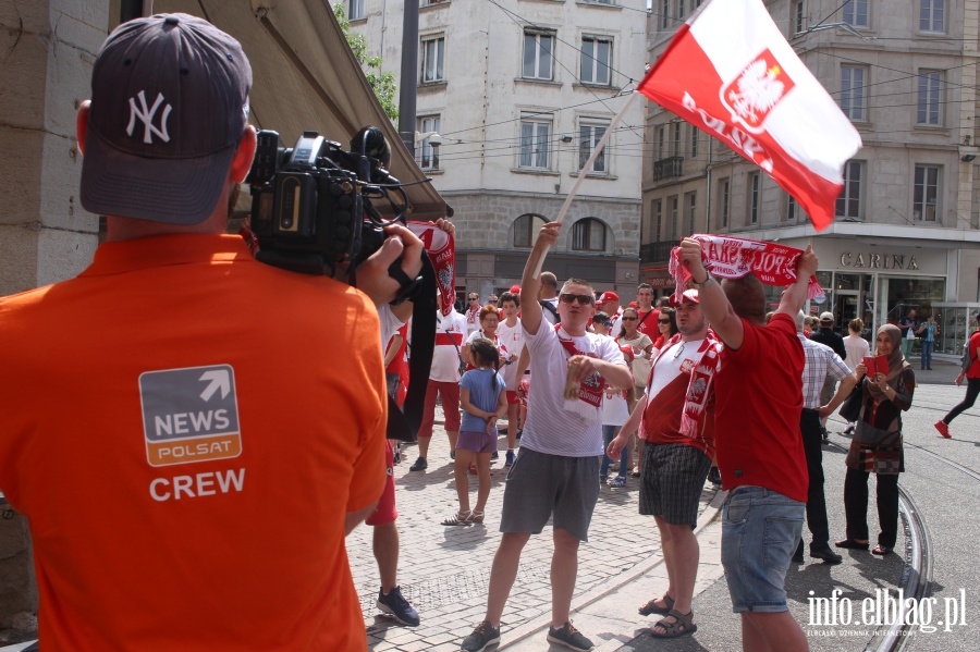 Fotoreporta z meczu Polska - Szwajcaria w Saint Etienne na EURO 2016, fot. 8