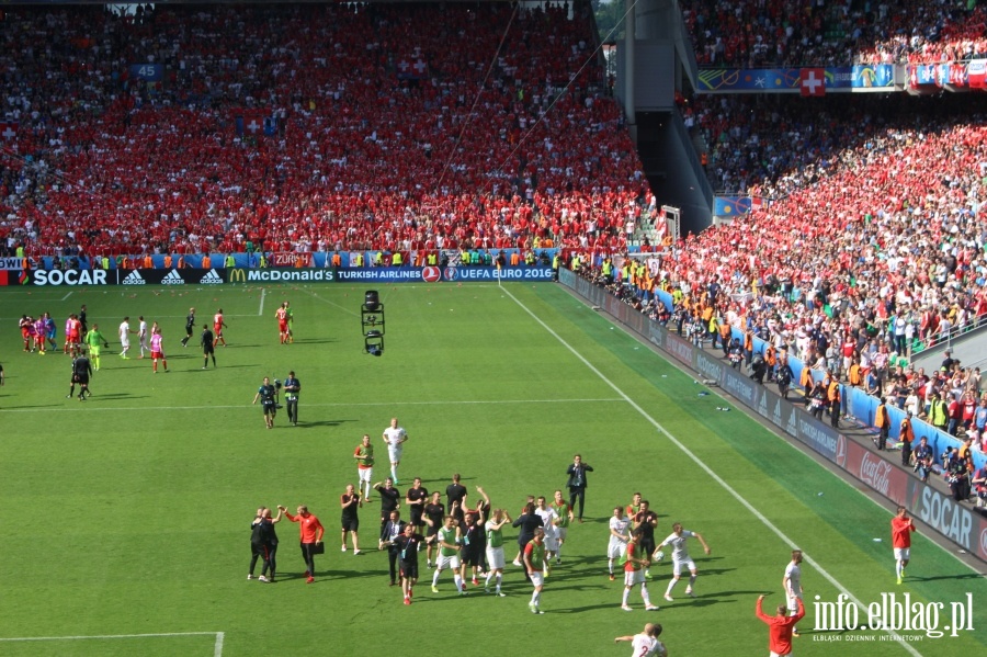 Fotoreporta z meczu Polska - Szwajcaria w Saint Etienne na EURO 2016, fot. 44