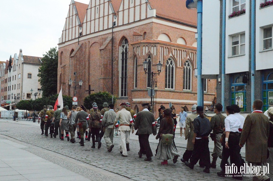 Inscenizacja Powstania Warszawskiego i przemarsz jej uczestnikw, fot. 32