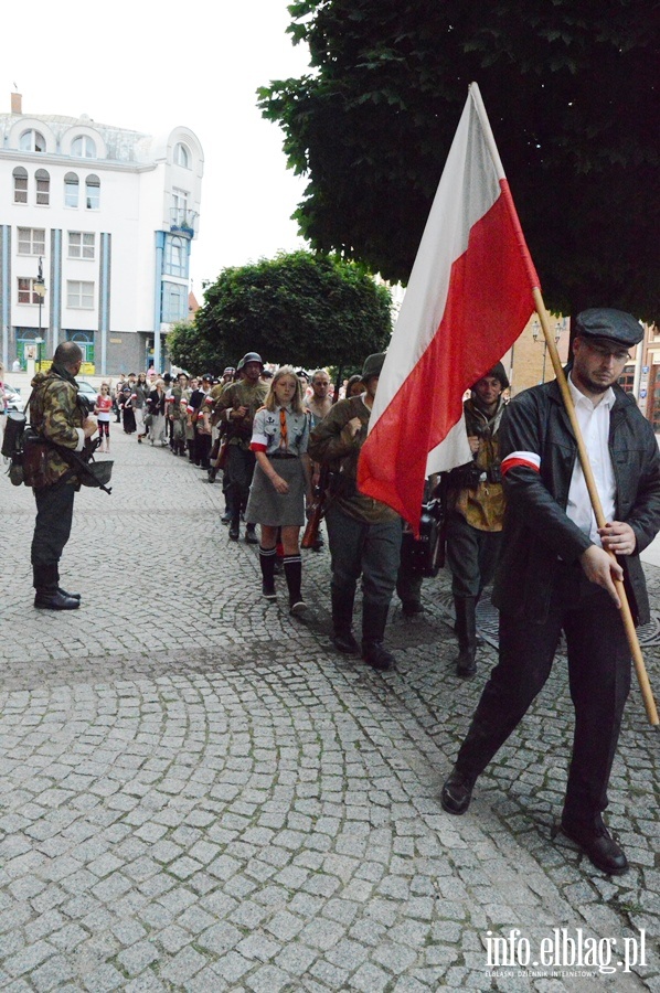 Inscenizacja Powstania Warszawskiego i przemarsz jej uczestnikw, fot. 36