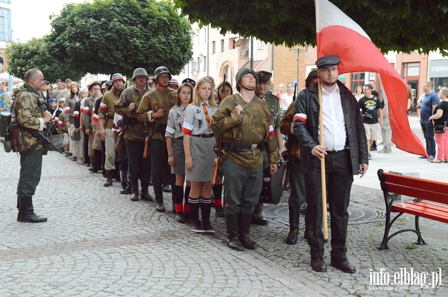 Inscenizacja Powstania Warszawskiego i przemarsz jej uczestnikw, fot. 37