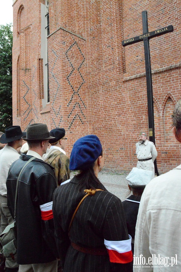 Inscenizacja Powstania Warszawskiego i przemarsz jej uczestnikw, fot. 42