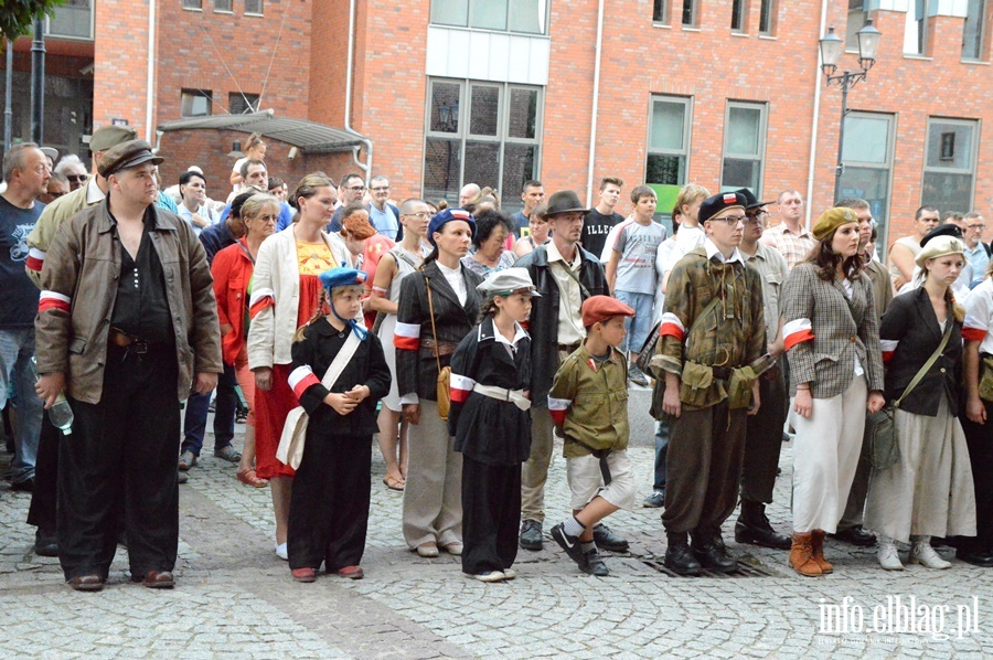 Inscenizacja Powstania Warszawskiego i przemarsz jej uczestnikw, fot. 44