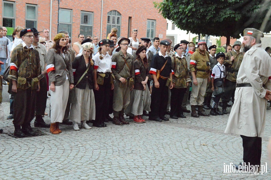 Inscenizacja Powstania Warszawskiego i przemarsz jej uczestnikw, fot. 45