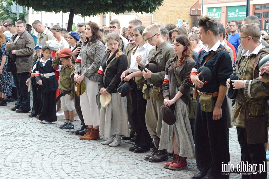 Inscenizacja Powstania Warszawskiego i przemarsz jej uczestnikw, fot. 49