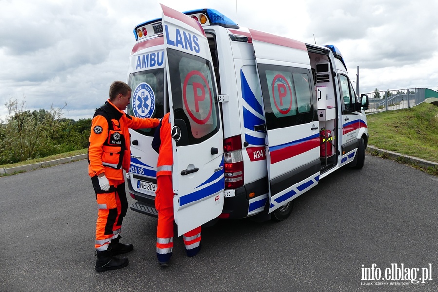 Malborska-Skrzydlata: kursantka motocyklem wjechaa do rowu. Ranna kobieta w szpitalu, fot. 7