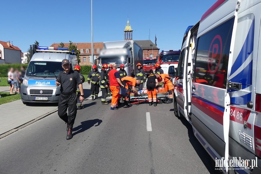 Rycerska: potrącenie na przejściu dla pieszych. Ranna kobieta w szpitalu, fot. 3