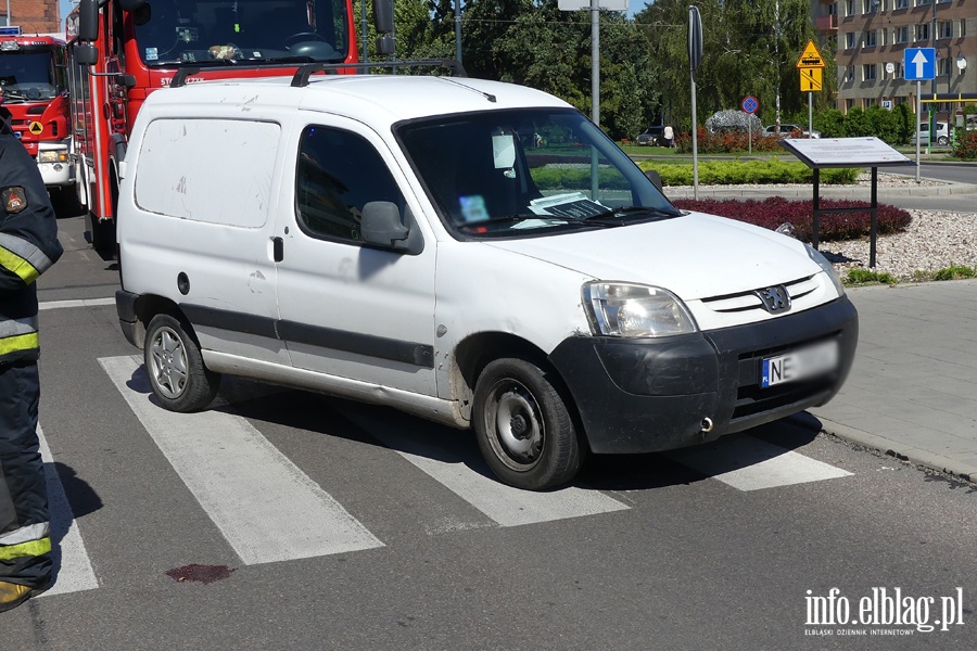 Rycerska: potrącenie na przejściu dla pieszych. Ranna kobieta w szpitalu, fot. 6