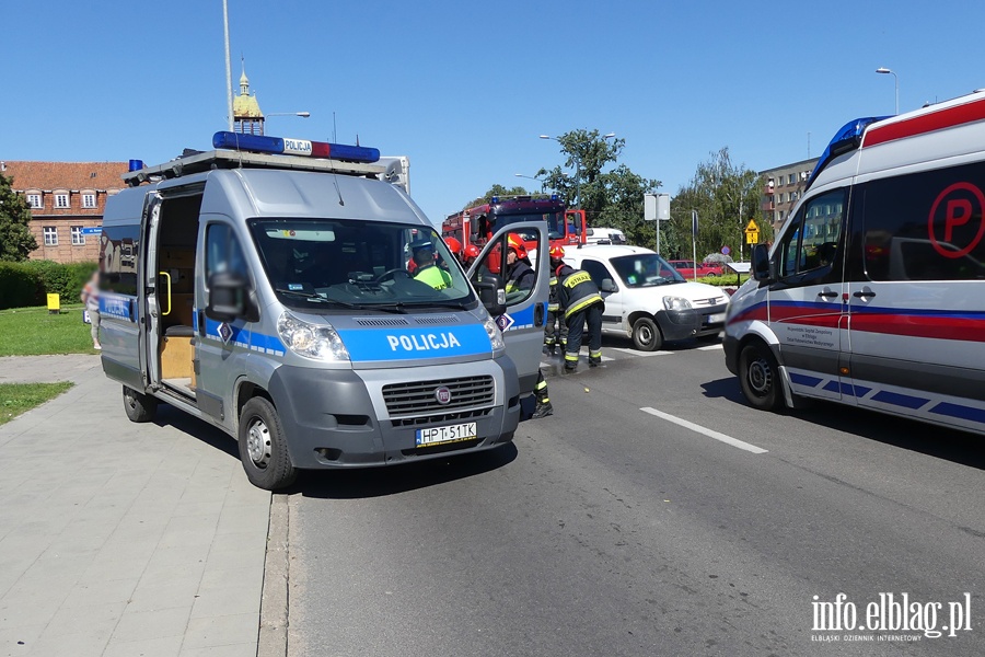 Rycerska: potrącenie na przejściu dla pieszych. Ranna kobieta w szpitalu, fot. 13