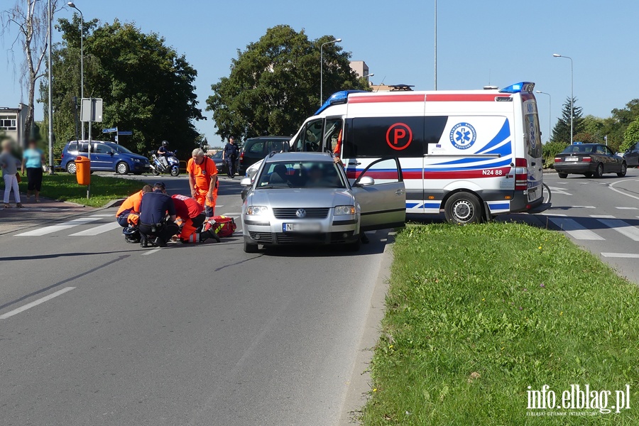 Grnolska: potrcenie na przejciu dla pieszych. Poszkodowana kobieta w szpitalu, fot. 1