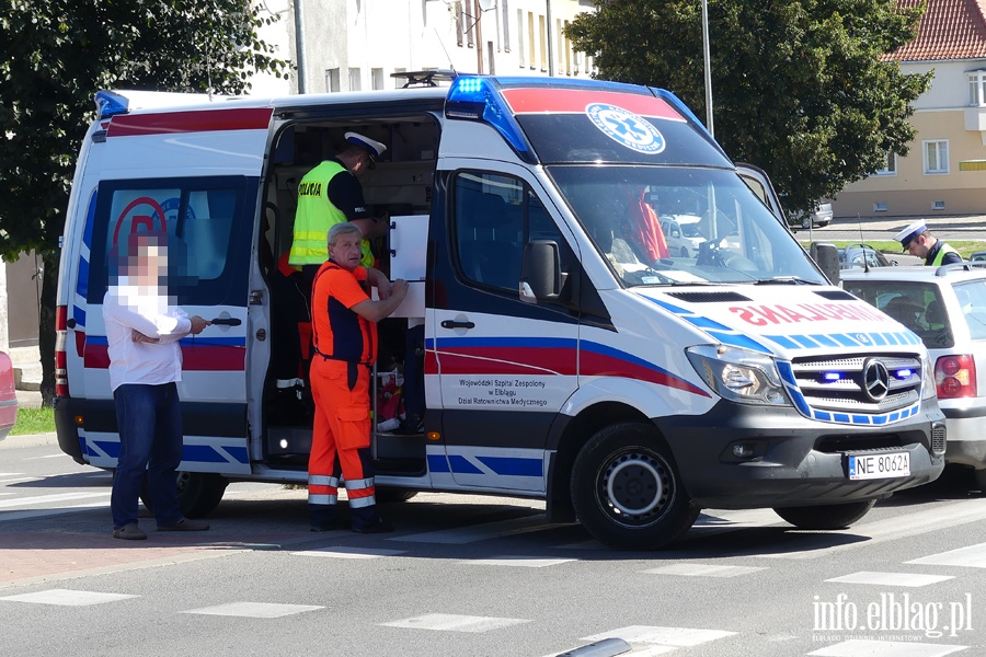 Grnolska: potrcenie na przejciu dla pieszych. Poszkodowana kobieta w szpitalu, fot. 12