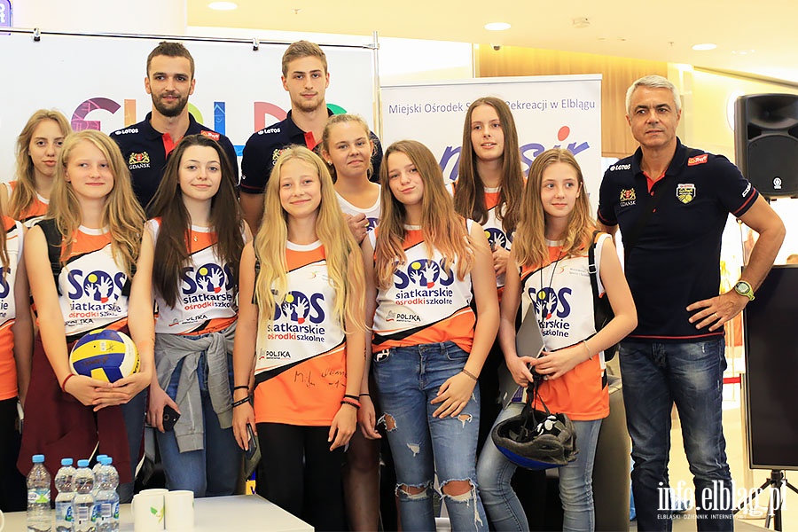 Siatkarze Lotosu Trefl Sopot spotkanie CH Ogrody, fot. 48