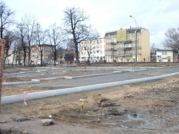 Modernizacja Placu Dworcowego - zima 2008, fot. 5