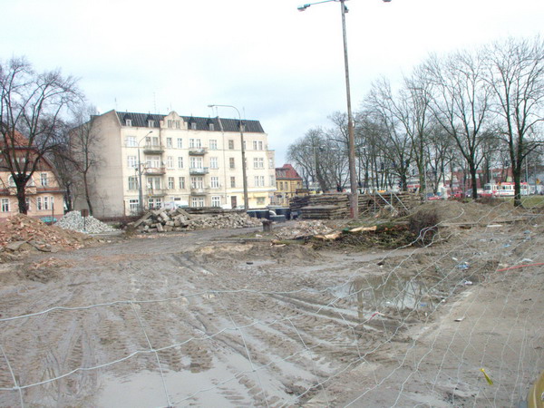 Modernizacja Placu Dworcowego - zima 2008, fot. 6