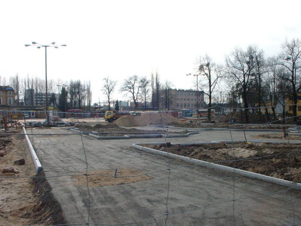 Modernizacja Placu Dworcowego - zima 2008, fot. 10
