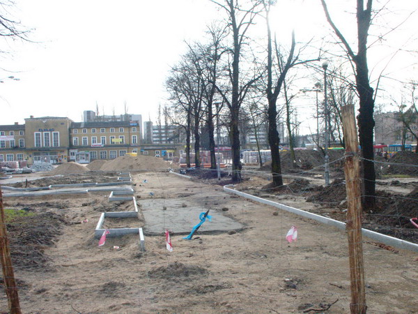 Modernizacja Placu Dworcowego - zima 2008, fot. 11