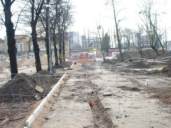 Modernizacja Placu Dworcowego - zima 2008, fot. 12