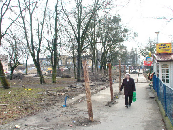 Modernizacja Placu Dworcowego - zima 2008, fot. 13