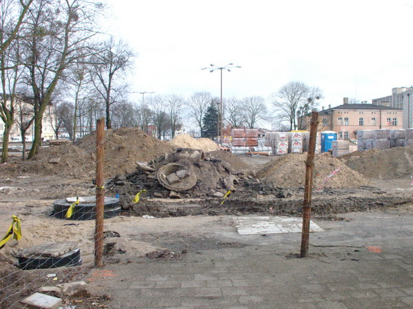 Modernizacja Placu Dworcowego - zima 2008, fot. 14