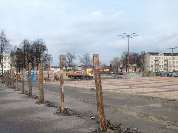 Modernizacja Placu Dworcowego - zima 2008, fot. 15