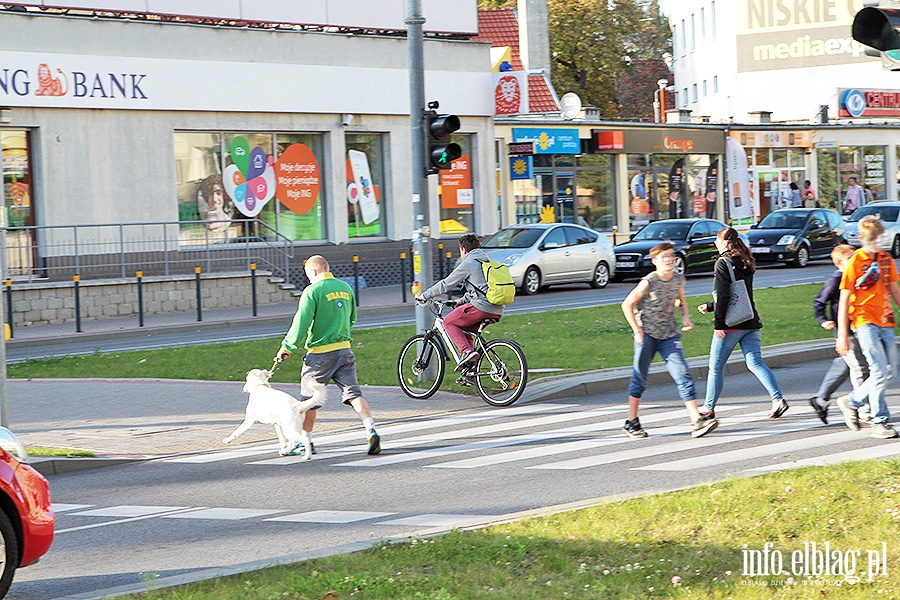 Rowerzysci na przejciach dla pieszych, fot. 38