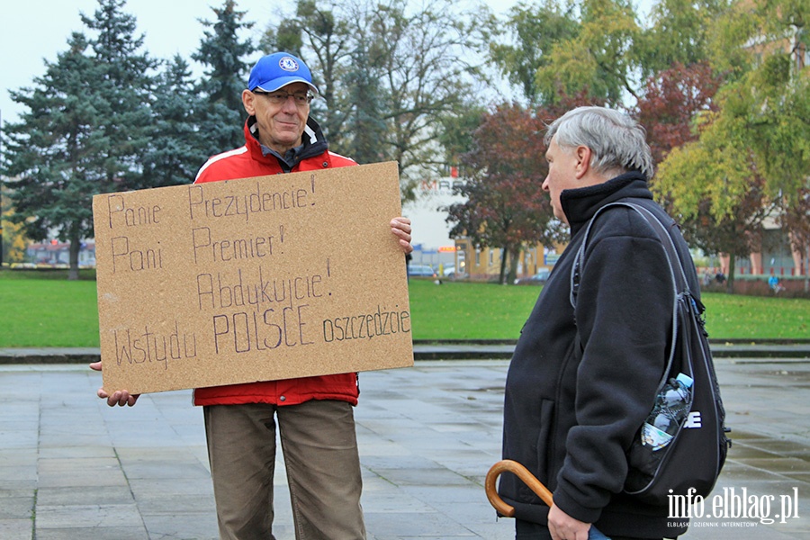 Elblanki wyszy ponownie na ulic. Za nami  kolejny Czarny Protest, fot. 1