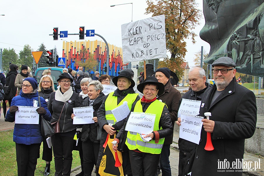 Elblanki wyszy ponownie na ulic. Za nami  kolejny Czarny Protest, fot. 5