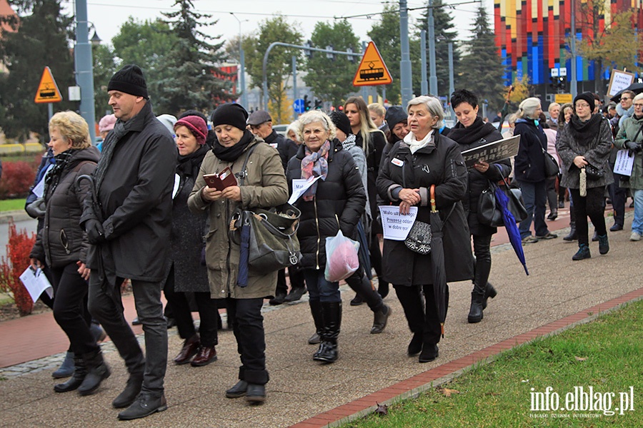 Elblanki wyszy ponownie na ulic. Za nami  kolejny Czarny Protest, fot. 15