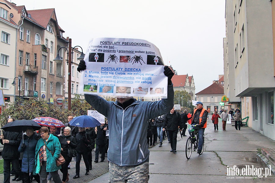 Elblanki wyszy ponownie na ulic. Za nami  kolejny Czarny Protest, fot. 27