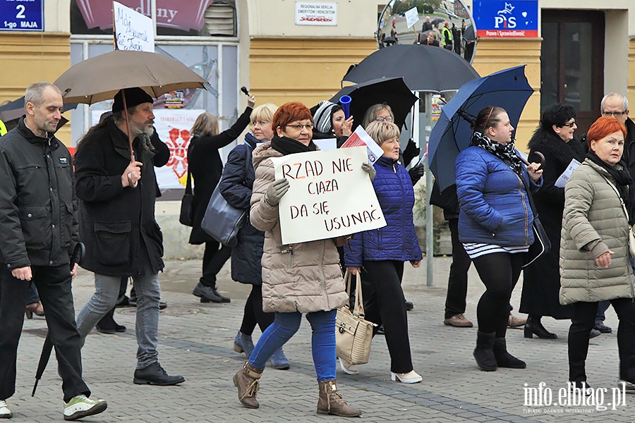 Elblanki wyszy ponownie na ulic. Za nami  kolejny Czarny Protest, fot. 39