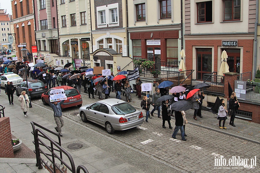 Elblanki wyszy ponownie na ulic. Za nami  kolejny Czarny Protest, fot. 45