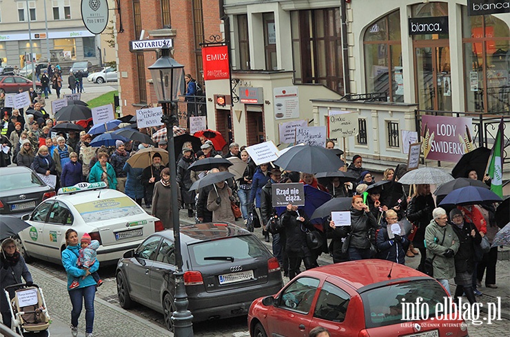 Elblanki wyszy ponownie na ulic. Za nami  kolejny Czarny Protest, fot. 47