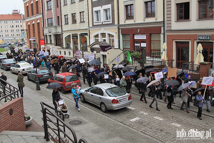 Elblanki wyszy ponownie na ulic. Za nami  kolejny Czarny Protest, fot. 48