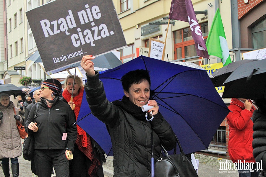 Elblanki wyszy ponownie na ulic. Za nami  kolejny Czarny Protest, fot. 51