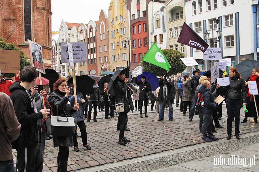 Elblanki wyszy ponownie na ulic. Za nami  kolejny Czarny Protest, fot. 55